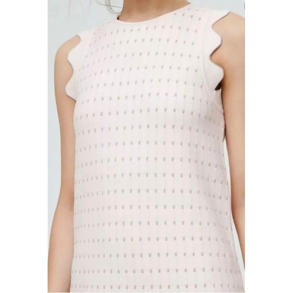 NWT Ted Baker London Flippy Metallic Jaq Dress in Baby Pink Sz 1 (US 4) - Picture 3 of 12